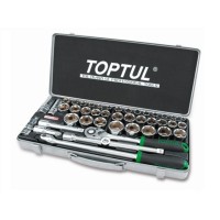 Набор головок 1/2" 8-32мм 43предм. 6гр. метал.кейс