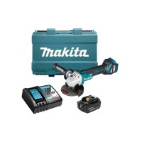Аккум. углошлифмашина MAKITA LXT DGA 511 RT кейс MakPac 2 (18.0 В, 1 акк., 5.0 А/ч, Li-Ion, диск 125х22.2 мм, вибро)